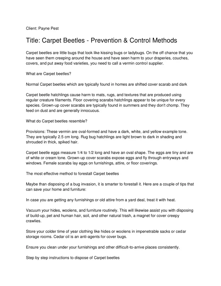 client payne pest title carpet beetles prevention