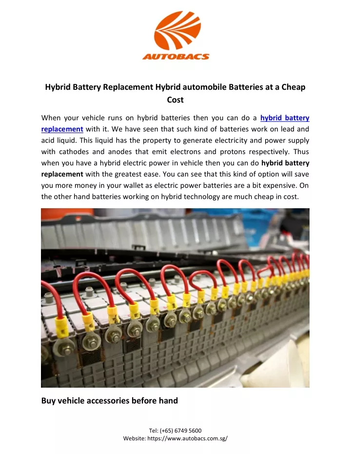 hybrid battery replacement hybrid automobile