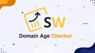 Domain Age Checker Tool