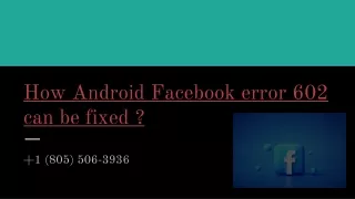 how android facebook error 602 can be fixed