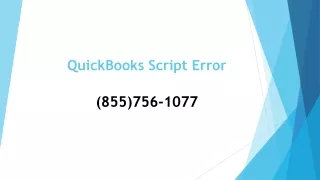 QuickBooks Script Error