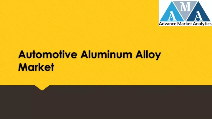 automotive aluminum alloy market