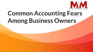 Common Accounting Fears among Business Owners - PPT