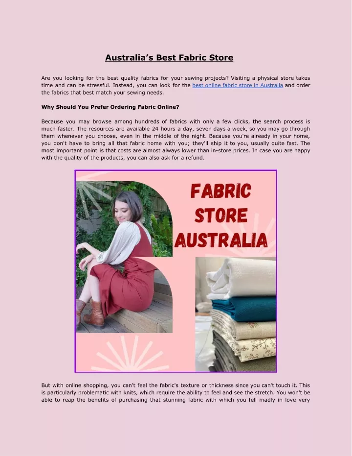 australia s best fabric store
