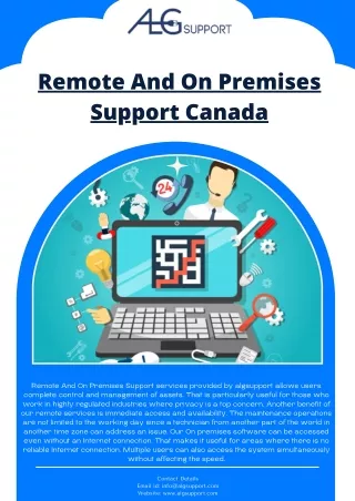 Remote And On Premises Support Canada