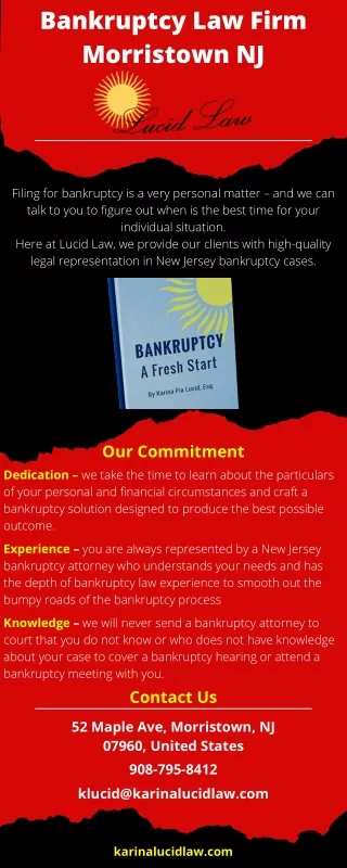 Bankruptcy Law Firm Morristown NJ