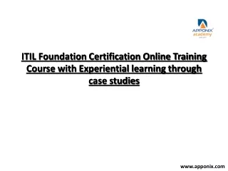 ITIL  Certification