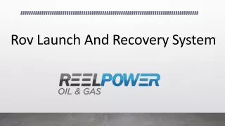 rov launch and recovery system