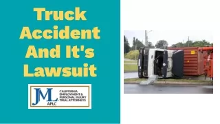 Truck Accident And It's Lawsuit