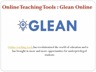 online teaching tools