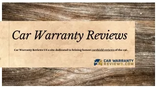 Car Warranty Reviews PPT