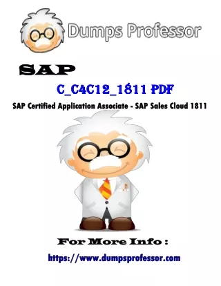 C_C4C12_1811 Sample Questions, SAP C_C4C12_1811 Free Dumps | Dumpsprofessor.com