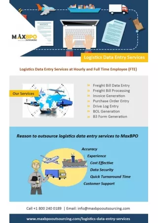 Logistics Data Entry Services Outsourcing Company