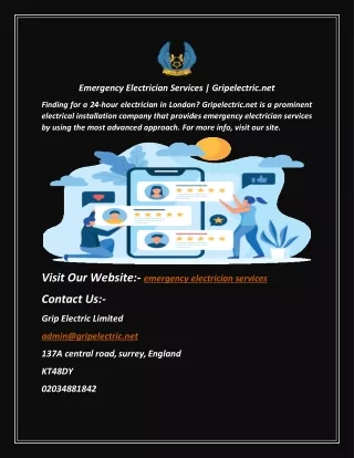 Emergency Electrician Services | Gripelectric.net