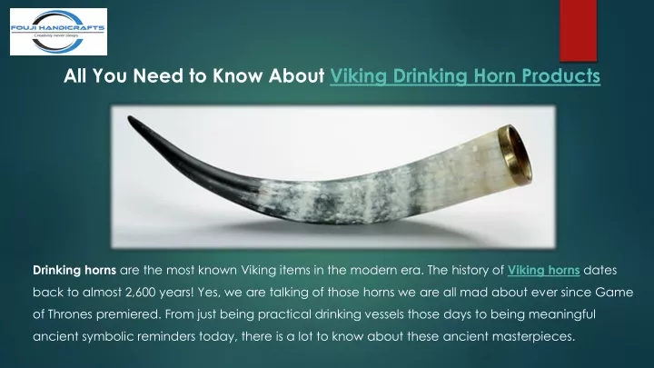 all you need to know about viking drinking horn
