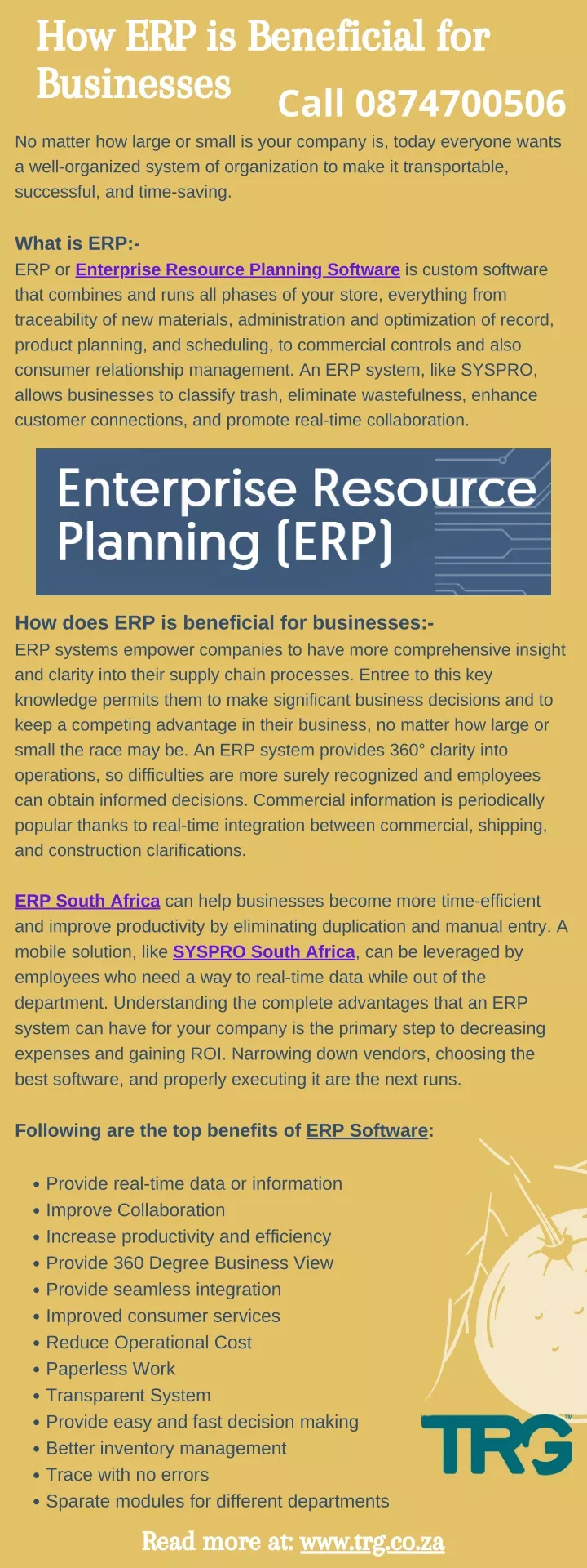 how erp is beneficial for businesses