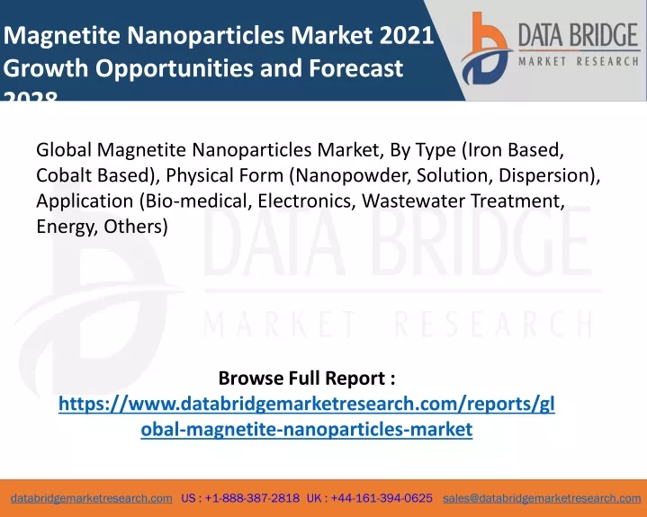 magnetite nanoparticles market 2021 growth
