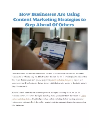 Digital content marketing strategy