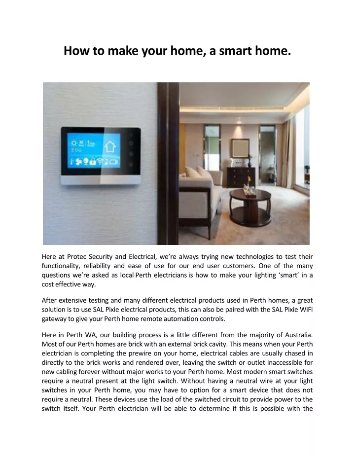 how to make your home a smart home