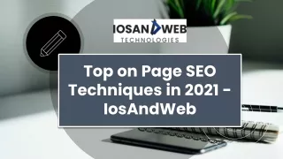 Top on Page SEO Techniques in 2021 - IosAndWeb