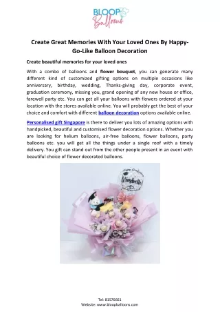 Balloon Decoration