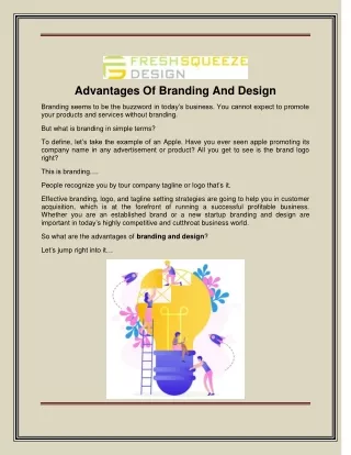 advantages of branding and design