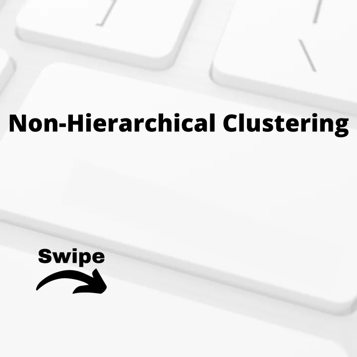 non hierarchical clustering