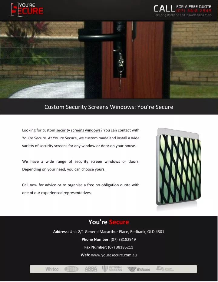 custom security screens windows you re secure