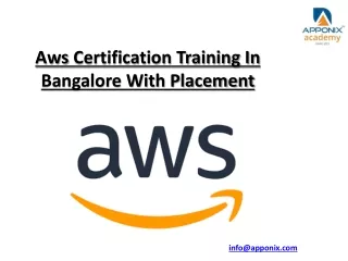 aws certification training in bangalore with placement