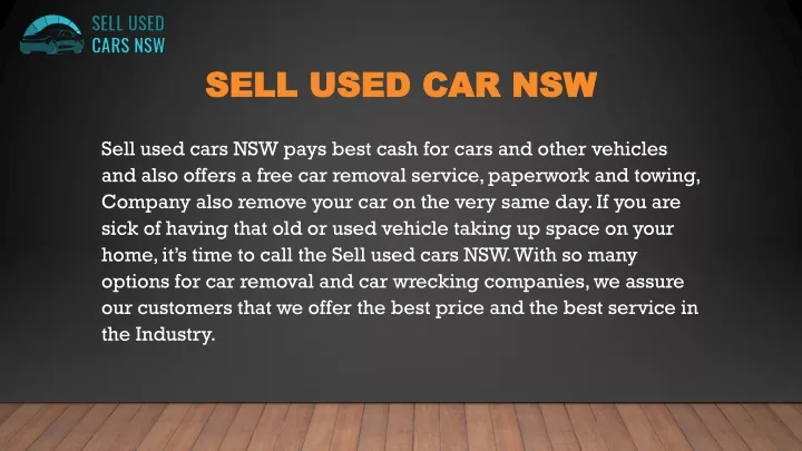 sell used car nsw