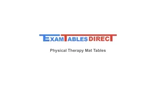 Physical Therapy Mat Platforms - ExamTables Direct