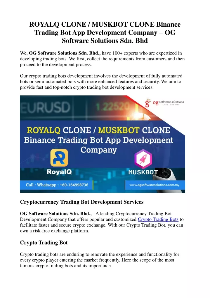 royalq clone muskbot clone binance trading