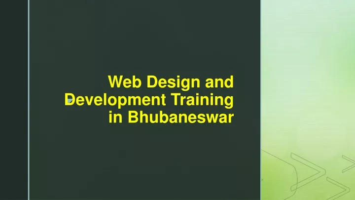 web design and development training in bhubaneswar