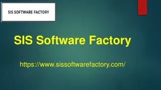 SIS Software Factory A Brief Intro Of Trading Software Features