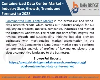 containerized data center market industry size