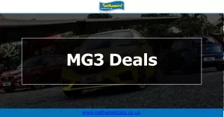 MG3 deals - Nathaniels Cars