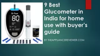 Best Glucometer in India for home use