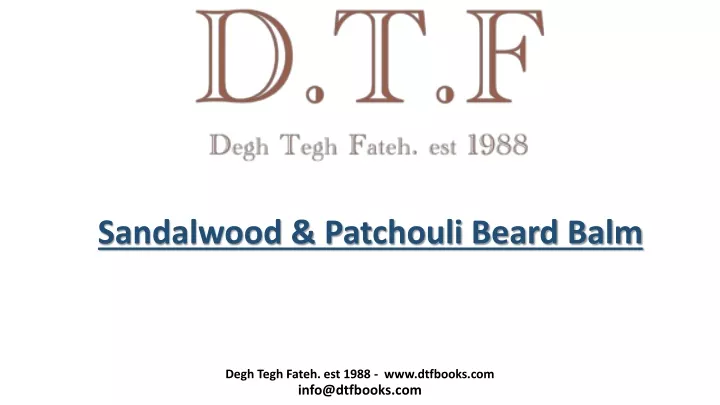 sandalwood patchouli beard balm