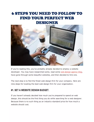 Web design agency blog