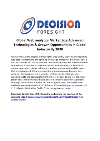 Web analytics Market