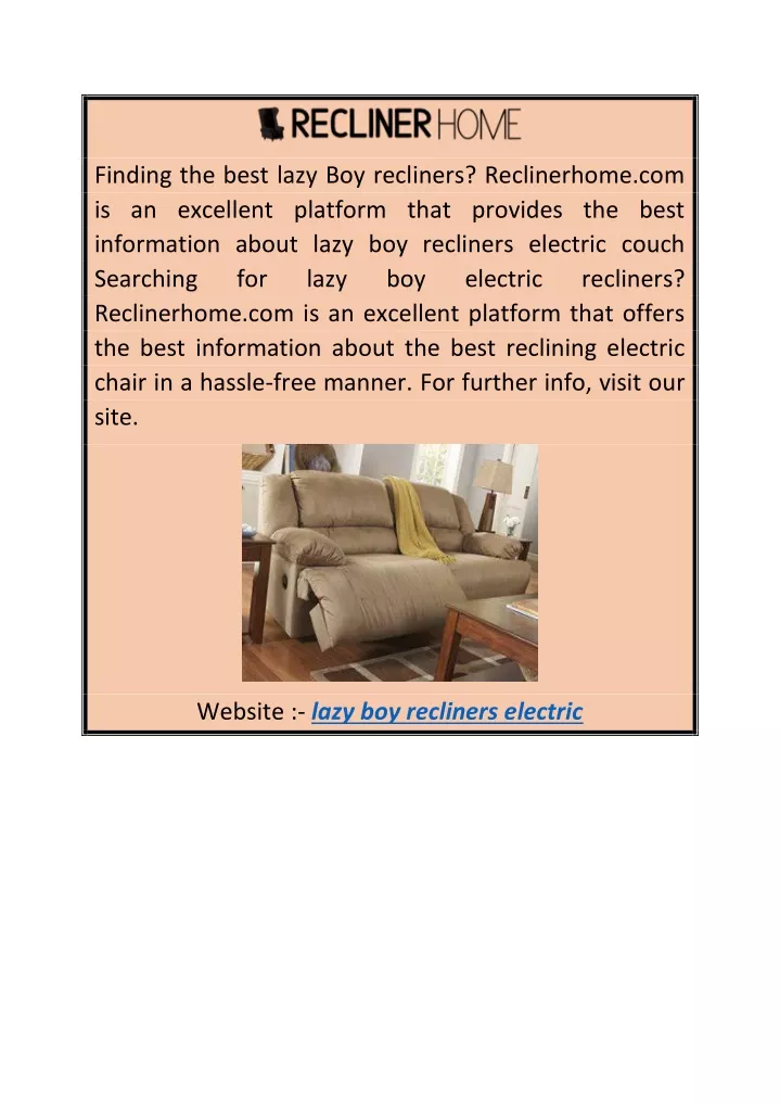 finding the best lazy boy recliners reclinerhome