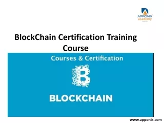 Block chain Certification Training Course1(2)