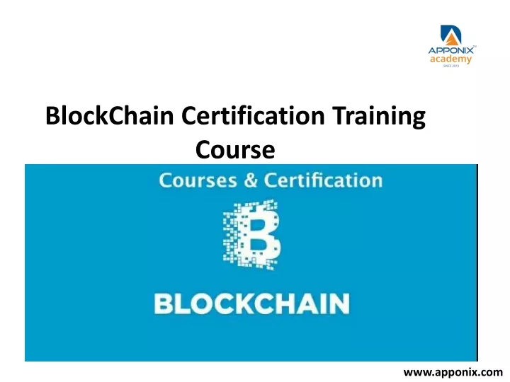 blockchain certification training course
