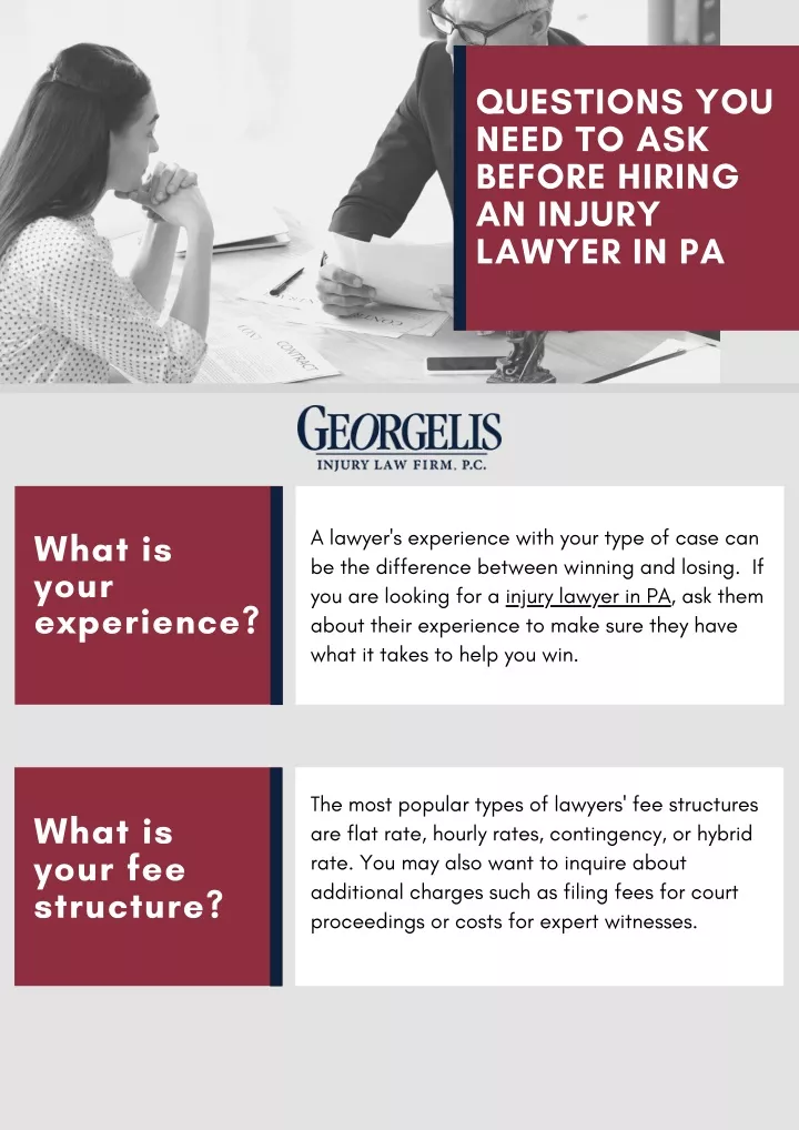 questions you need to ask before hiring an injury