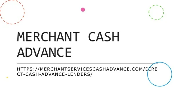 MERCHANT CASH ADVANCE