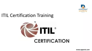 ITIL Certification Training apponix - bhavya bajaj
