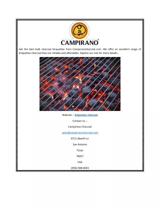 get the best bulk charcoal briquettes from