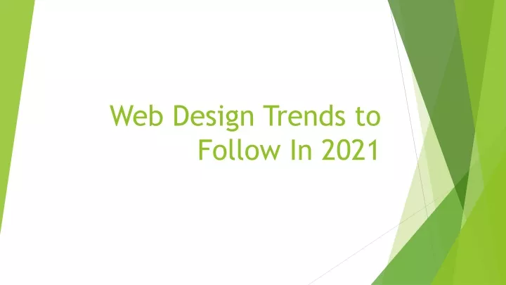 web design trends to follow in 2021