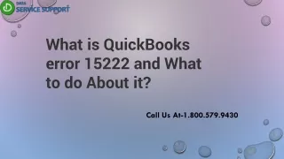 How to fix Unable to update QuickBooks error 15222