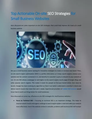 top actionable on top actionable on site small